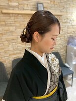 アロマ ヘアー ルーム 新宿店(AROMA hair room) 成人式/卒業式セット☆編み込みアレンジ/シニヨン/和装/袴/花冠