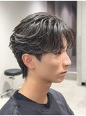 フェザーパーマセンターパート毛流れフェザーショート吉祥寺