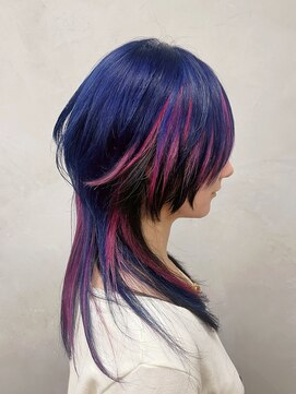 ベジータ(VEGETA) Blue×pink×Black×long wolf