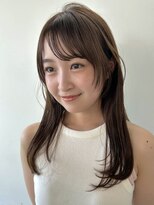 ディッセンバー 渋谷(December)&nbsp;【December】小顔カット/ブリーチなしオリーブベージュ