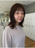梅田レイヤー/顔まわりレイヤー/レイヤーカット/暖色カラー