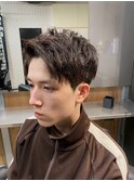 フレンチクロップメンズマッシュラルフカールソフトモヒカン