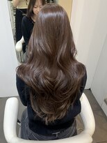 インデックスヘアー 錦糸町店(in'dex hair) ブリーチなし明るめ透明感ベージュカラーレイヤーロング錦糸町