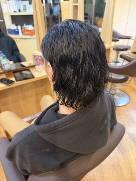 フェイス センター南店(FACE) 片耳掛け大人パーマ
