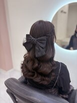 クラン 梅田店(Clan) ねじりハーフアップ