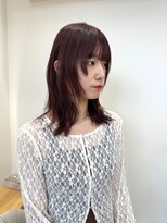 ハニー 町田(HONEY)&nbsp;ハッシュカット/ウルフカット/レイヤーカット/ピンクベージュ