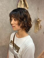 パーミル ヘア クマモト(permille ‰ hair Kumamoto) レイヤーウルフパーマ×ブラウン