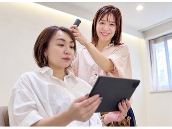 【北千住】育毛促進サロン[Re:Noa hair & scalp care]の写真/【マンツーマンでゆったりしたサロンタイムを】女性目線の丁寧なカウンセリングで髪や頭皮のお悩み解消◎