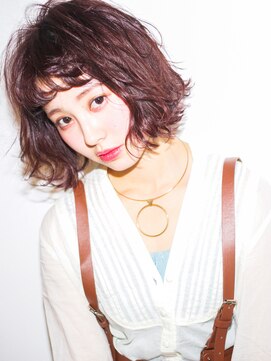 ヘアメイクエイト 丸山店(hair make No.8) 【No.8＊岩切祐樹】ミニボブ×チェリーピンク