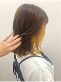 オレンジブラウン × レモンイエロー 20代30代40代50代