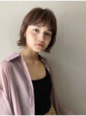 簡単スタイリング!ボブでも軽く♪シースルーボブ