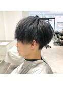 美シルエット刈り上げマッシュ