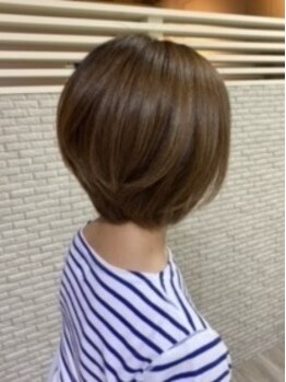 ヘアーメイク ハルナの写真/【薬院駅徒歩4分】洗練された技術で周りと差のつくショート★もっと小顔で愛される最旬Styleを創り上げる◇