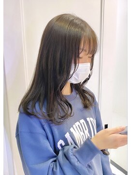 へアメイクワンプラス 四日市(HAIR MAKE ONEplus) 透明感カラー/大人かわいいオリーブグヘージュ×ブリーチなし