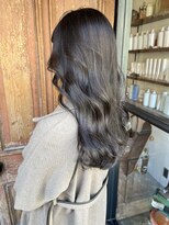 コキャン(COQUIN)&nbsp;韓国ヘア　韓国スタイル　シースルーバング　ベージュ