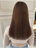 ネオリーブカフ 鶴ヶ峰店(Neolive caff)&nbsp;ロング　マロンベージュ　ブリーチ　ダブルカラー