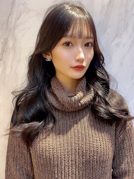ユアーズ 青葉台店(youres) 韓国レイヤーで美髪ロング　シースルー前髪　ゆる巻きスタイル