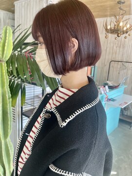 ヘアーサロン ヴィアルス 松原店(hair salon VIARS) ピンクブラウンカラー