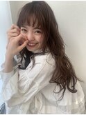 イメチェン/フルバング/レッドブラウン/デジタルパーマ