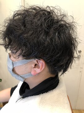 フレンズ 手稲店(friend's) 大きめのメンズスパイラルパーマ