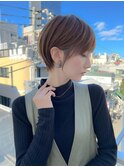 大人ガーリー/チョコレート×前髪/小顔ショート[大宮]