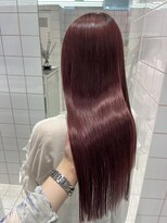 ロンドルーチェ 心斎橋(Lond luce)&nbsp;ダークアッシュ/ミディアムレイヤーカット［髪質改善/縮毛矯正］