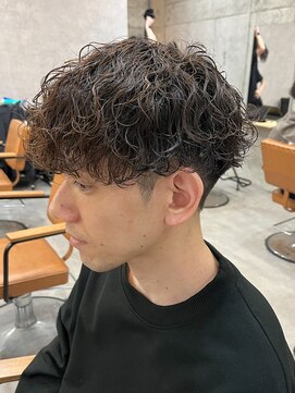エルマーク 梅田中津(L-MARK) 波巻きパーマスパイラルパーマツイストスパイラルパーマメンズ