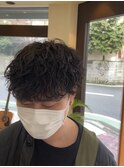 刈り上げマッシュ×波巻きスパイラル [柏/メンズパーマ]