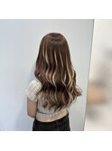 プルエクステでハイライトスタイル