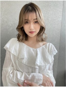 ロンド ジュルード 名古屋(Lond jeloud) トリートメント ブリーチなしダブルカラー 前髪縮毛矯正