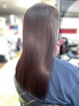 エルモア美容室 ツヤ感ある髪