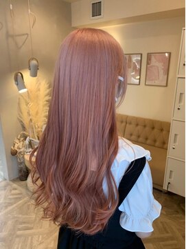 ラヴィズム 松崎店(LUVISM) ピンクベージュダブルカラーブリーチ東区松崎