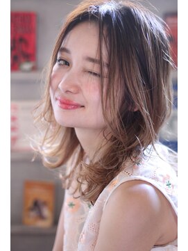 エイチ(H eitf) Hエイチ原宿＊外国人風ウルフ『グレージュ』【tatsuya】