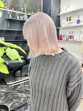 チュダック(ChuDuck) 韓国風《ペールピンク》ハイトーン/ケアブリーチ/ダブルカラー