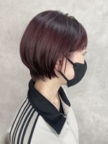 ルノン(LUNON)&nbsp;暖色系カラー/ショート/ボブ/レッド/ピンク