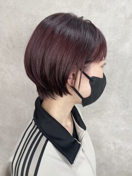 ルノン(LUNON) 暖色系カラー/ショート/ボブ/レッド/ピンク