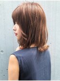 レイヤーカットイメチェン結べるボブ斜めバング#280f0514
