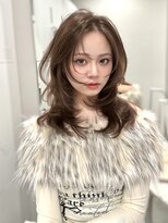 ロンドガーネット 池袋(Lond garnet)&nbsp;ミニウルフレイヤーカット顔周り前髪韓国ミディアムロング/池袋