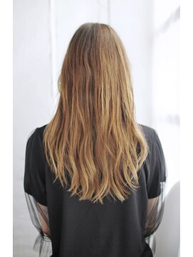 シュシュット(chouchoute) 夏美髪質改善アプリコットオレンジハイライトカラーくびれヘア47