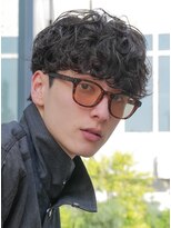 レタッチ バイ フィフス 天神大名(RETOUCH by fifth)&nbsp;福岡天神ゆるめシャドウパーマメンズマッシュウルフカット緩め