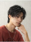 フェザーパーマセンターパート毛流れパーマニュアンスパーマ