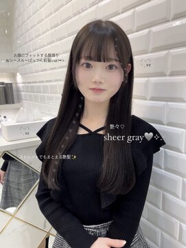 リルミー(Lilme) いつも来て下さるお客様のヘアレシピ*シアーグレージュ*新井
