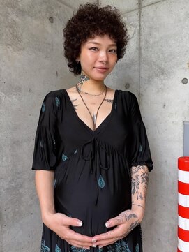 アンドピース and peace ショートパーマ