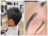 メンズカットコース+メンズ眉毛アイブロウWAX