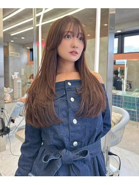 ロンドルーチェ 心斎橋(Lond luce) ダークアッシュ/ミディアムレイヤーカット［髪質改善/縮毛矯正］