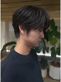 ニュアンスパーマシースルーセンターパートマッシュ