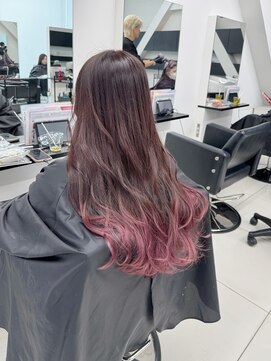 アライブ キチジョウジ(ALIVE Kichijoji) 【ALIVE吉祥寺】ピンクグラデーションカラーココアベージュ