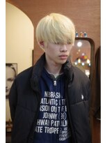 エディ(Edy)&nbsp;メンズマッシュケアブリーチ抜きっぱなしブロンド眉毛カット