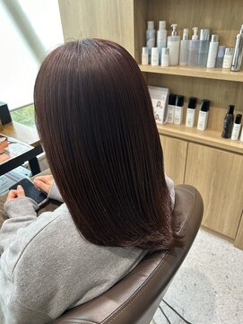 テラスヘアヴィラ 新潟駅南(TERRACEhairVilla) 艶髪ダークアッシュブラウン