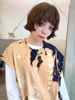 カシェ ホリエ(CACHE HORIE)&nbsp;レイヤーボブ /ショートレイヤー / ブラウンカラー / 牧野